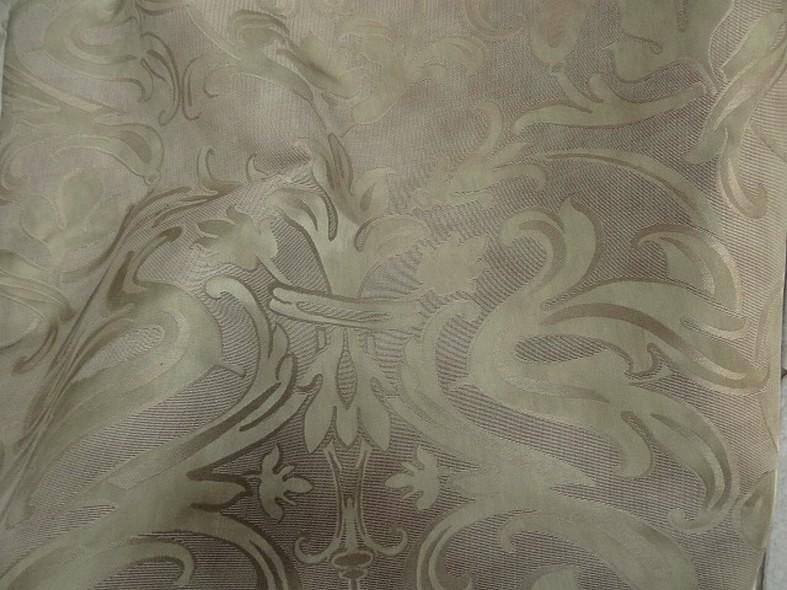 Satin ameublement damas classique beige bronze clair 2