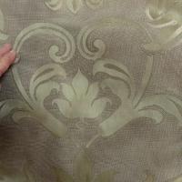 Satin ameublement damas classique beige bronze clair 3