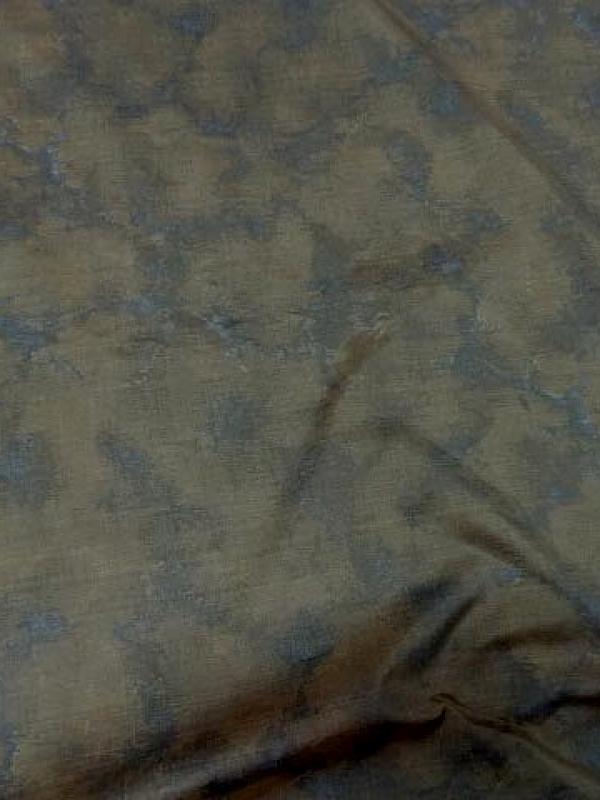 Satin ameublement motif fondu gris et beige dore 3 