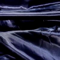 Satin bleu marine poly 3 
