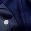Satin bleu nuit effet doupions 1 