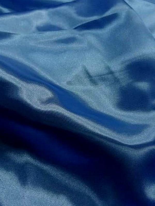 Satin bleu roi poly 1 