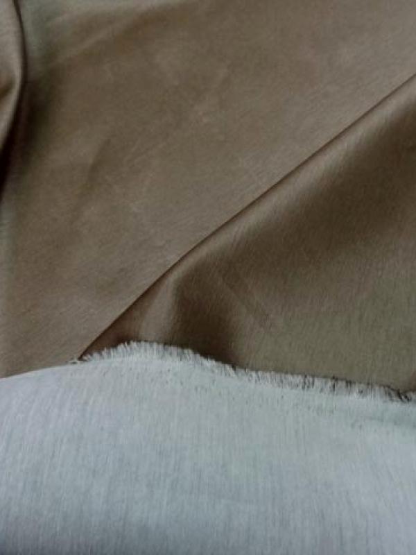 Satin coton epais marron glace 1 