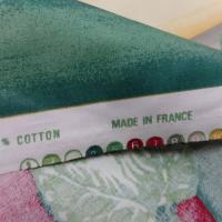 Satin coton raye feuilles de lierre 5 