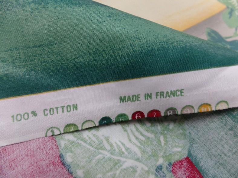 Satin coton raye feuilles de lierre 5