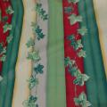 Satin coton raye feuilles de lierre 7