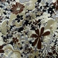 Satin de coton fouilli de fleurs 5