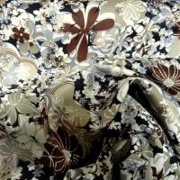 Satin de coton fouilli de fleurs 6