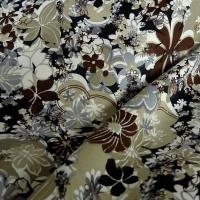 Satin de coton fouilli de fleurs 7