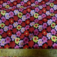 Satin de soie imprime fleuri teintes peps 3 