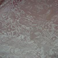 Satin de soie rose poudre applications velours ras 2 