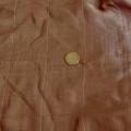 Satin doublé coton teinte marron sépia 1