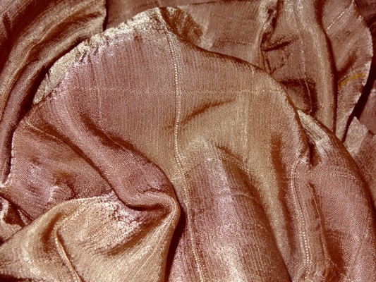 Satin doublé coton teinte marron sépia 2