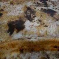 Satin doublure motif fourrure animale