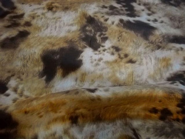 Satin doublure motif fourrure animale