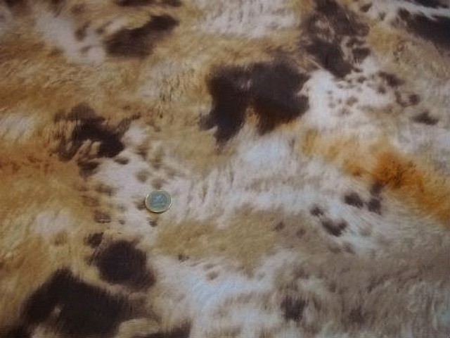 Satin doublure motif fourrure animale 2
