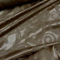 Satin façonné volutes damassés beige doré 3