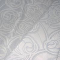 Satin gris bleu motifs volutes 2 