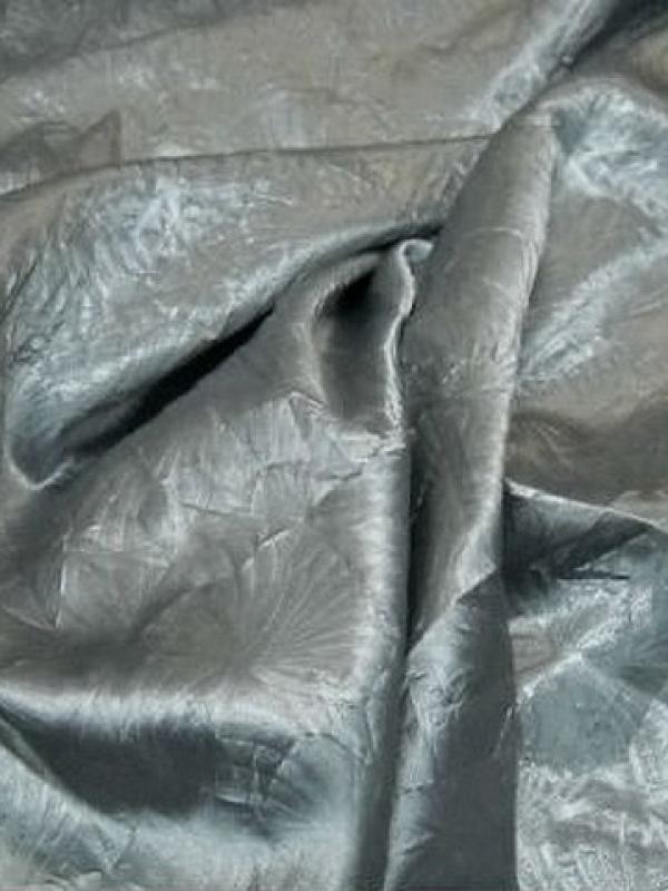 Satin gris metal motif japonais 2 