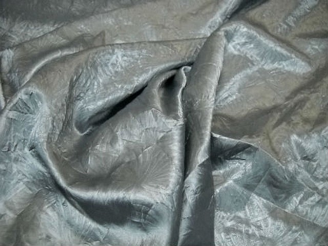 Satin gris metal motif japonais 2