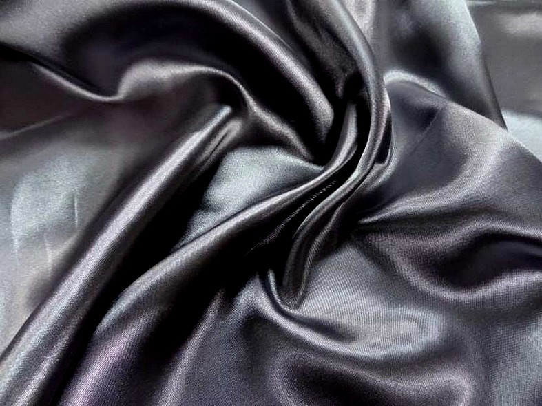 Satin gris souris poly