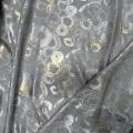 Satin jaquard gris cercles 1