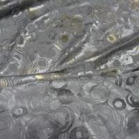 Satin jaquard gris cercles 2 