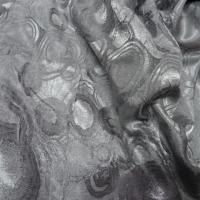 Satin jaquard gris cercles 3 