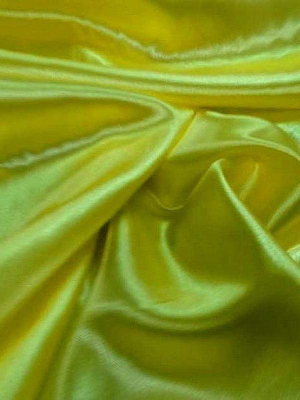 Satin jaune canari poly 1 