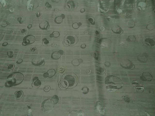 Satin kaki clair motifs anneaux cercle croissant 2