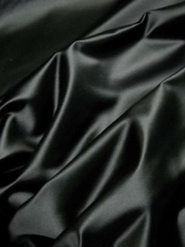 Satin lourd et raide noir 1 