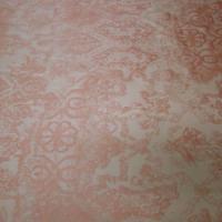 Satin lycra mat beige motif or cuivre 1