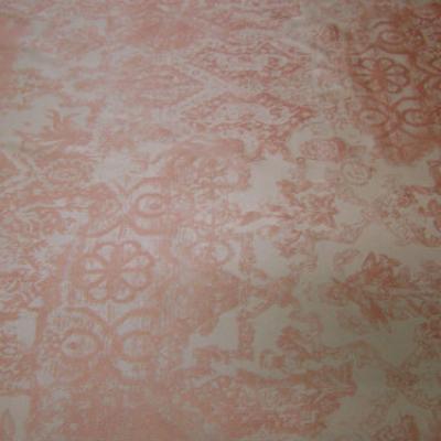 Satin lycra mat beige motif or cuivre 1 