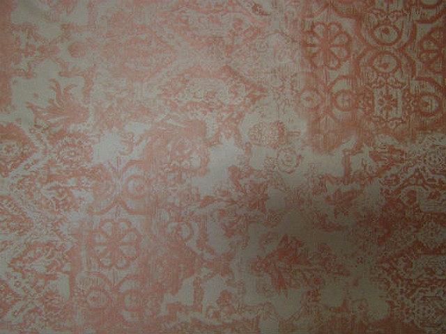 Satin lycra mat beige motif or cuivre 3