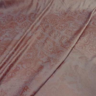 Satin lycra rose saumon imprime 2 1 