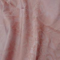Satin lycra vieux rose fleuri 1