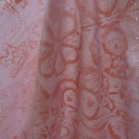 Satin lycra vieux rose fleuri 4