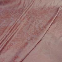 Satin lycra vieux rose fleuri 6 