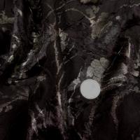 Satin marron double face froisse permanent devore 3