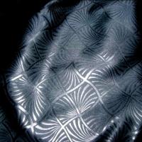 Satin noir lycra motifs japonais 2 