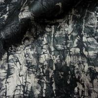 Satin noir marbre froisse effet craquele 3