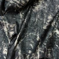 Satin noir marbre froisse effet craquele 4