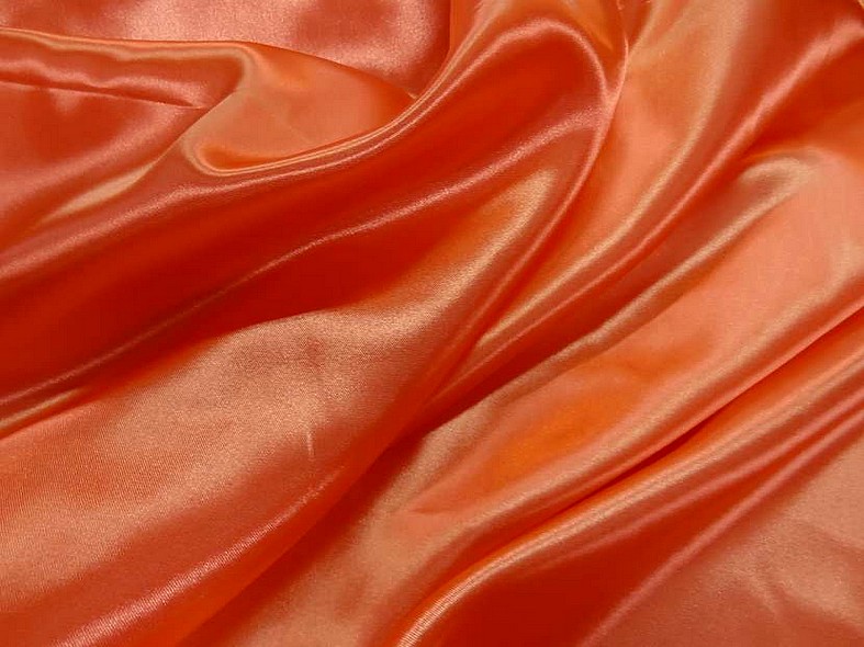 Satin orange corail poly 1