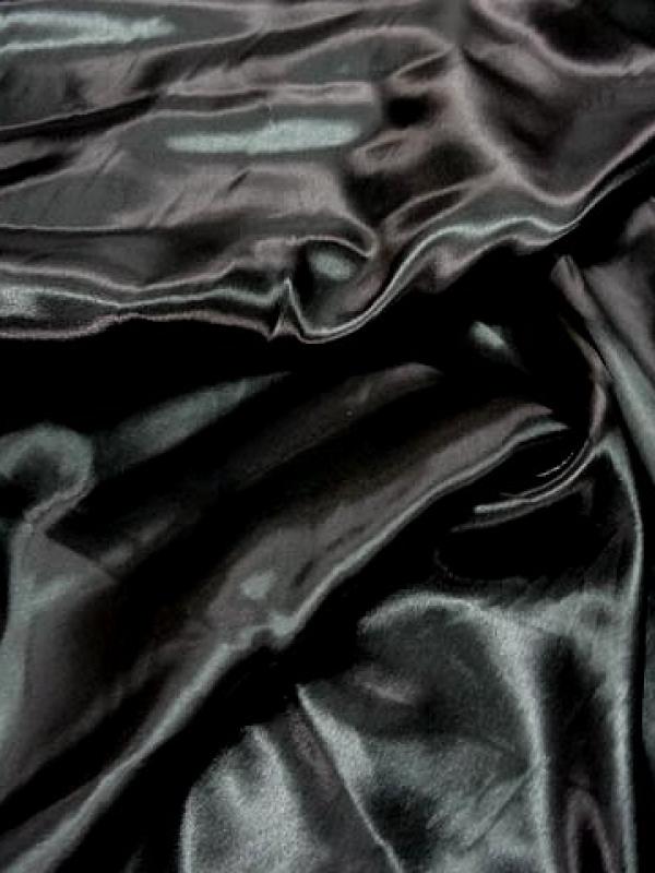 Satin polyester noir