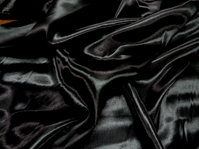 Satin polyester noir0