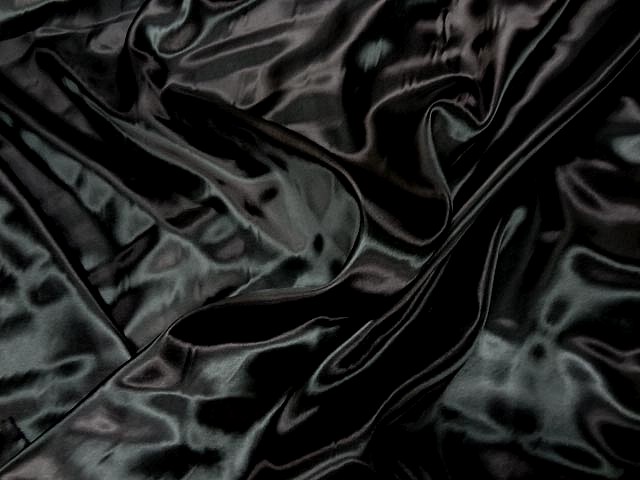 Satin polyester noir6