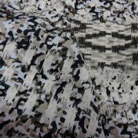 Satin polyester viscose frise motif amerindien 4 
