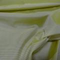 Satin polyester viscose jaune poussin raye gris 3