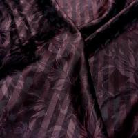 Satin prune et aubergine fleurs rayures 2