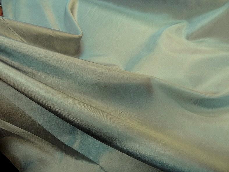Satin taffetas or reflet bleu givre 5